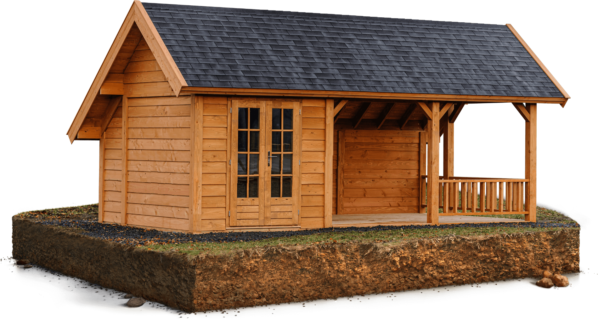 Özel Tasarım Ahşap Bungalov Ev Modeli